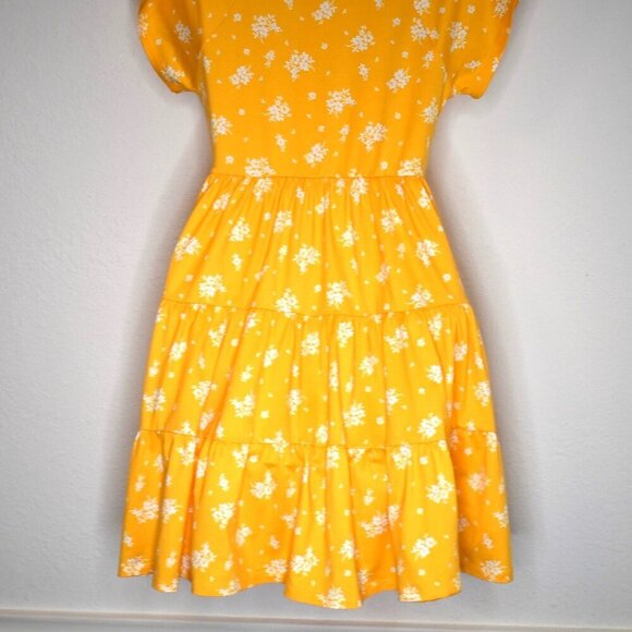 Urban Outfitters Babydoll Dress Sz S Tiered Floral Mini Stretchy 90s Cottagecore - Picture 9 of 16